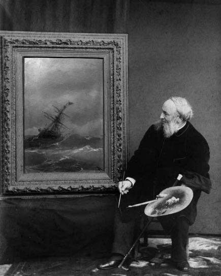 Фотоателье Хр. Бабаева «Портрет И. Айвазовского». Коллаж, 1887 © Ad Marginem