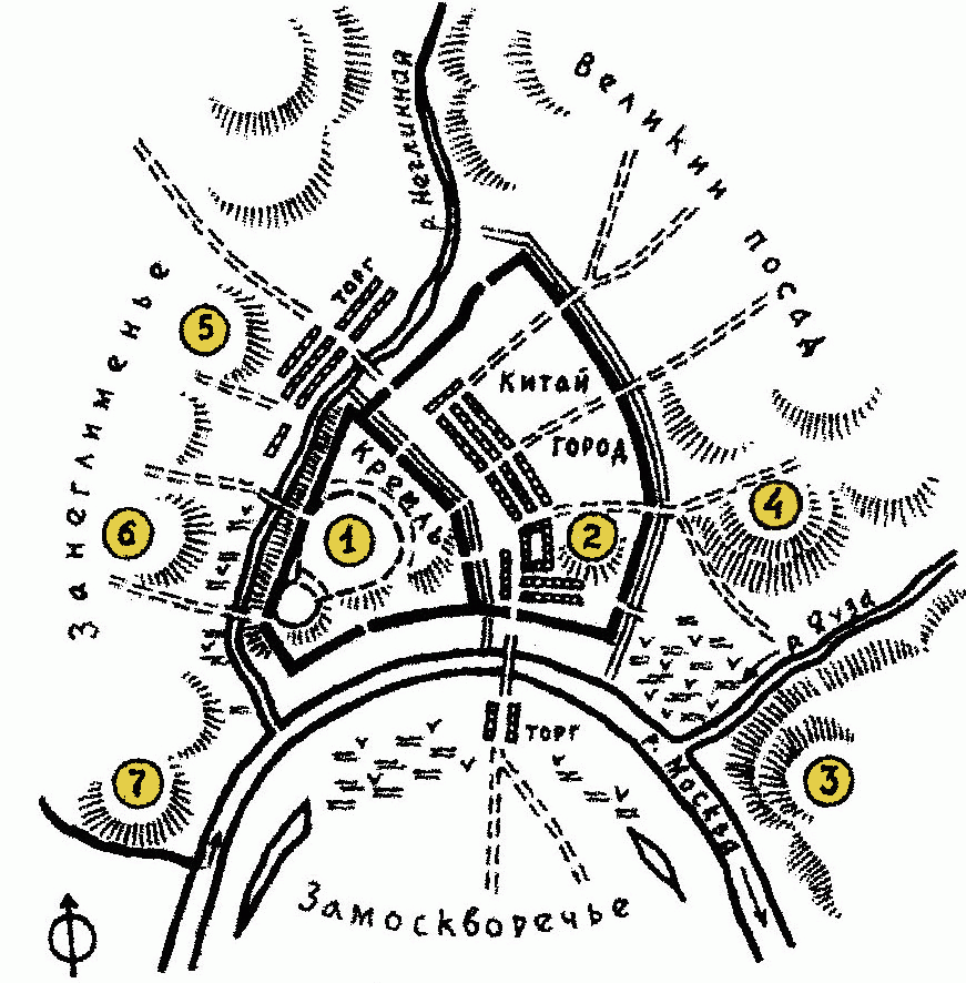 Москва семь. Семь холмов Москвы. Семь холмов Москвы на карте. 7 Холмов Москвы названия. Москва на 7 холмах схема.