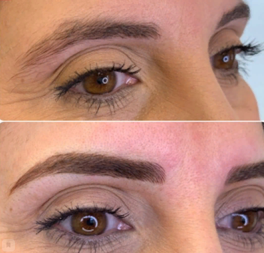  Классическая форма бровей с изломом