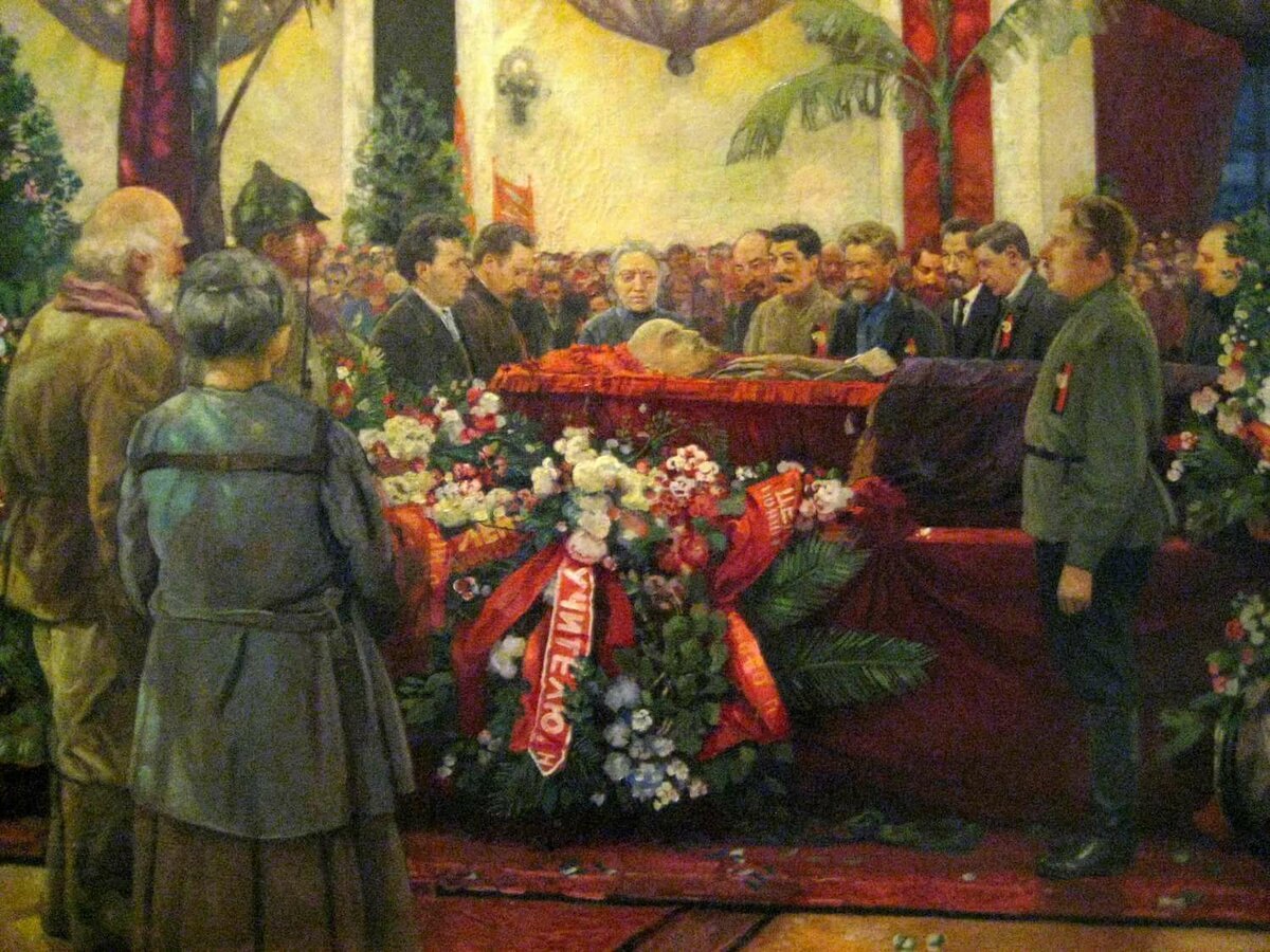 Прощание с В.И. Лениным
