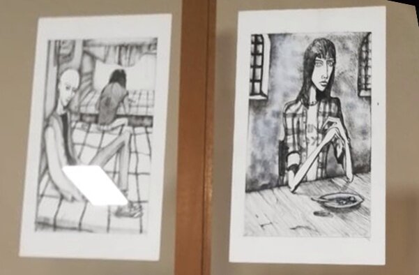 Иллюстрации Мириам Петросян книге "Дом, в котором..." фото с сайт Армянского музея Москвы. 