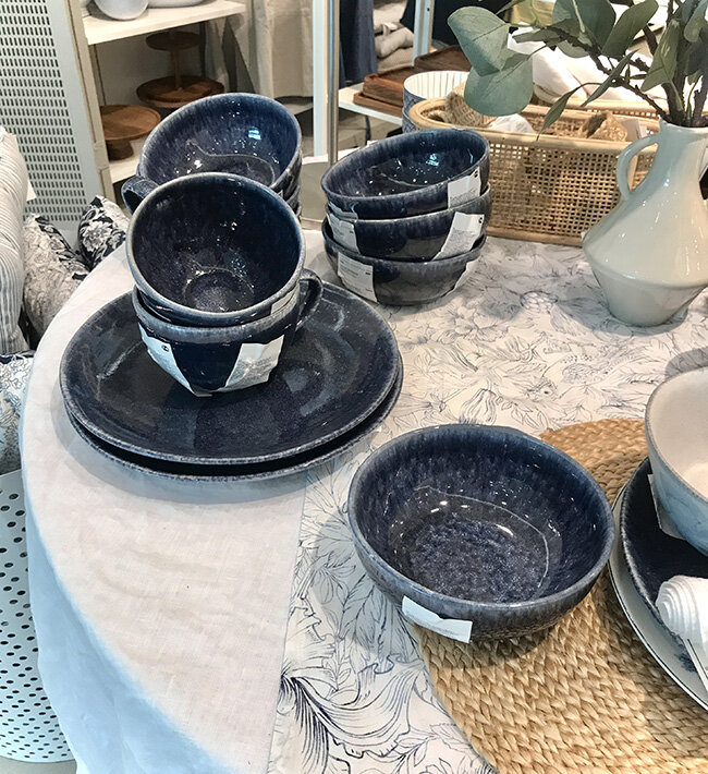 Синяя посуда H&M home