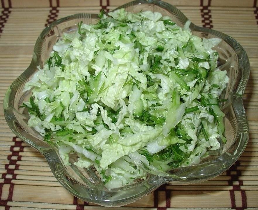 Вкусный салат с китайской капустой рецепт