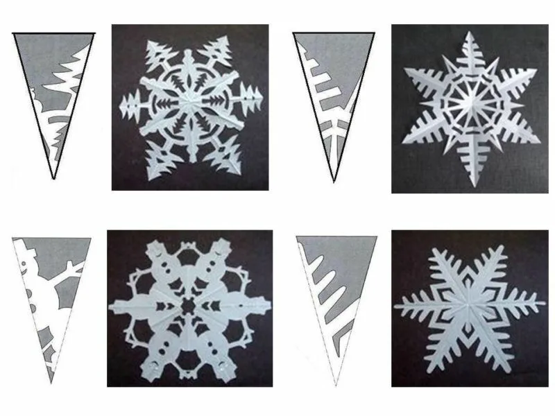 Простые красивые снежинки. Оригинальные снежинки из бумаги. Снежинки вырезать. Красивые и несложные снежинки из бумаги.