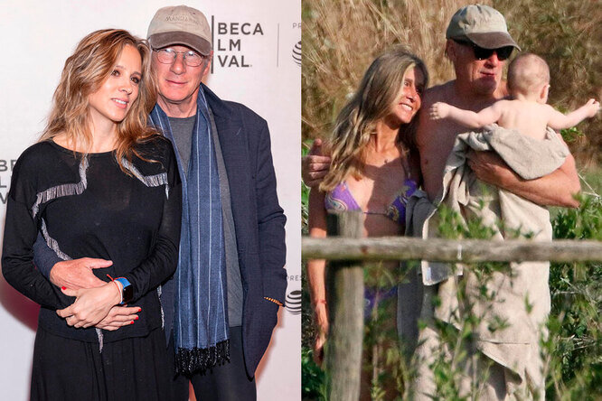 Алехандра Силва и Ричард Гир с сыном Алехандро, Legion-Media