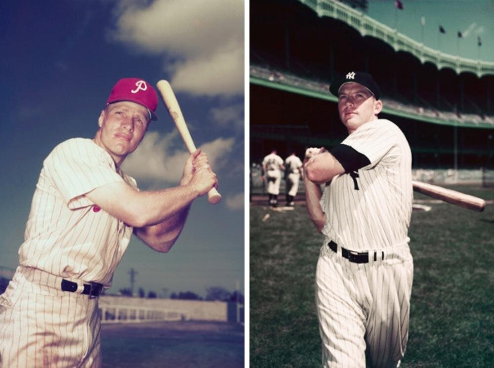 Бейсболист Микки Мэнтл; Бейсболист Ричи Эшберн 