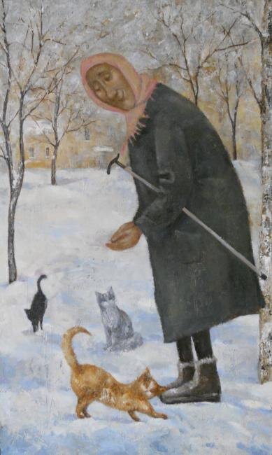 "ЯНВАРСКИЙ ПИКНИК" (2012г) художник А. Ермолаева