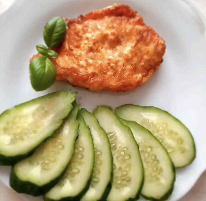Вариант подачи с овощами.