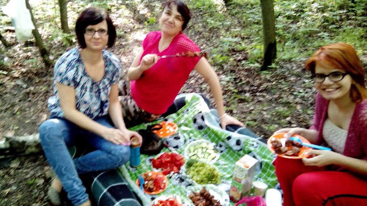 Сестра, я и племяшка. Мой ДР