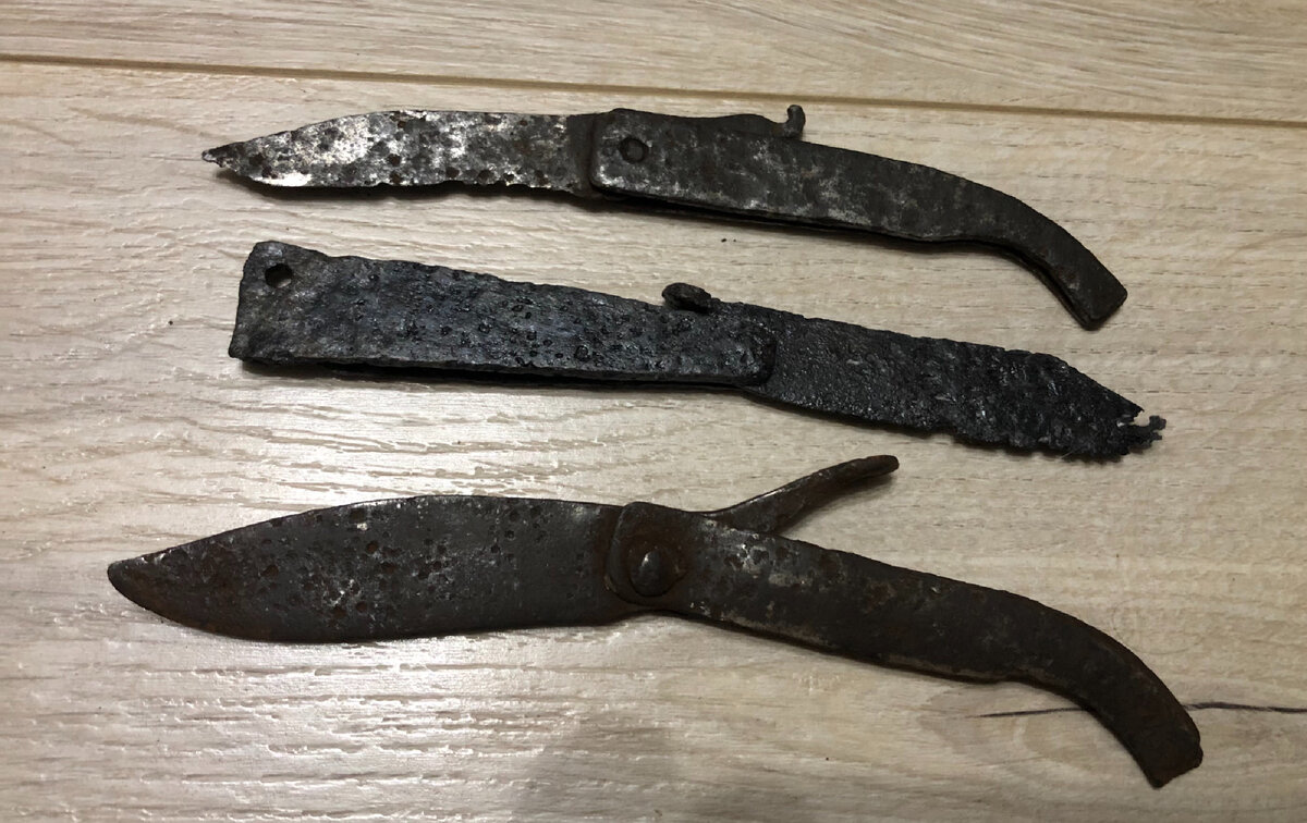 Складные ножи. 17-18 вв. Российская империя.