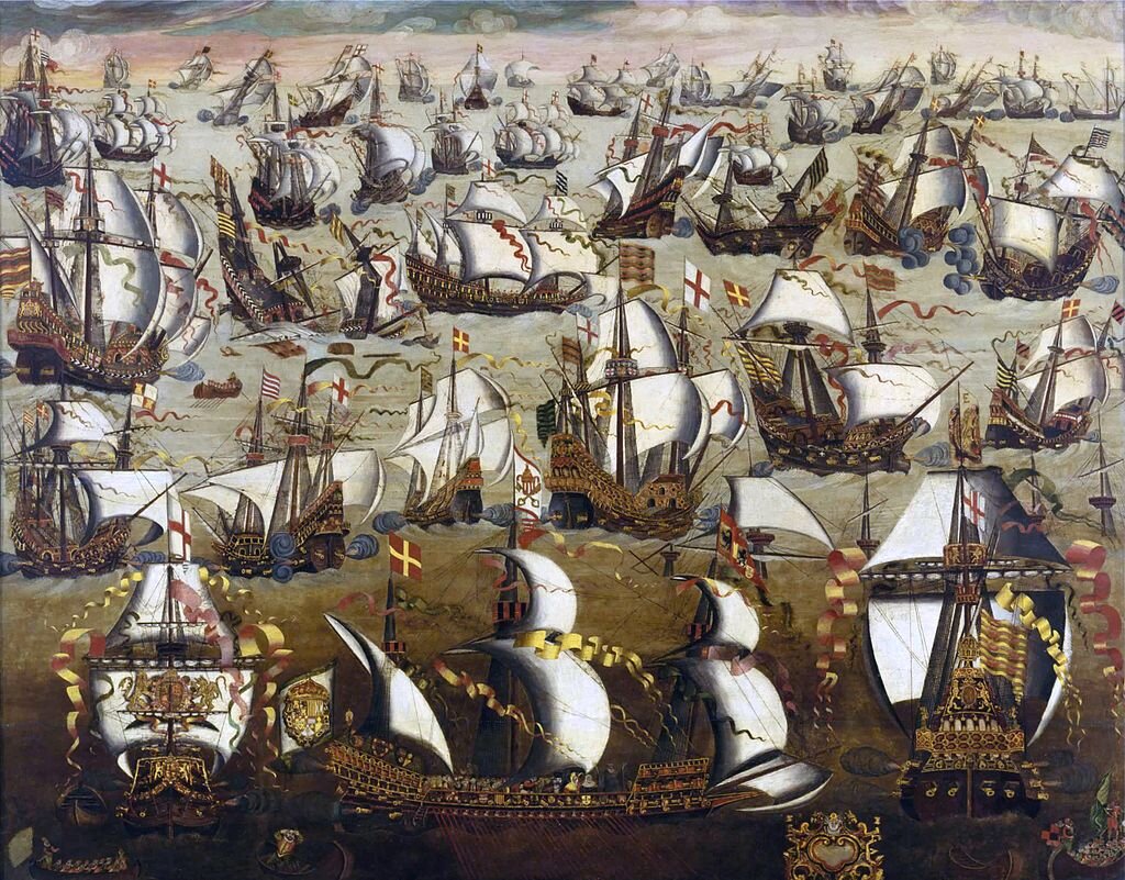 Картина непобедимая армада 1590