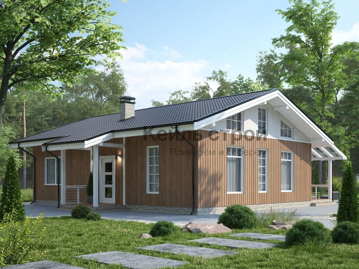 Проект каркасного дома Калевала MD