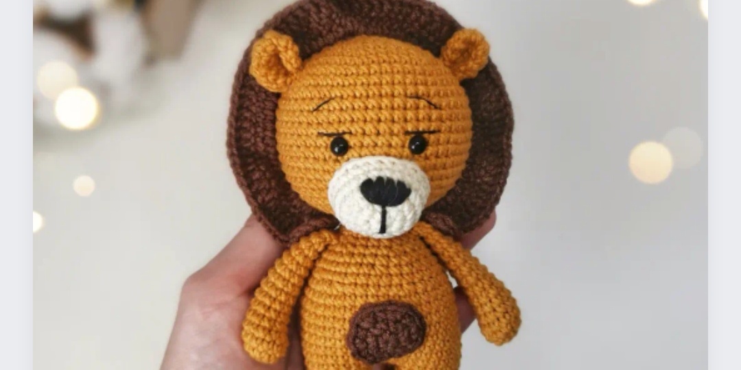 Львенок Мастер-класс крючком (рост 13см)