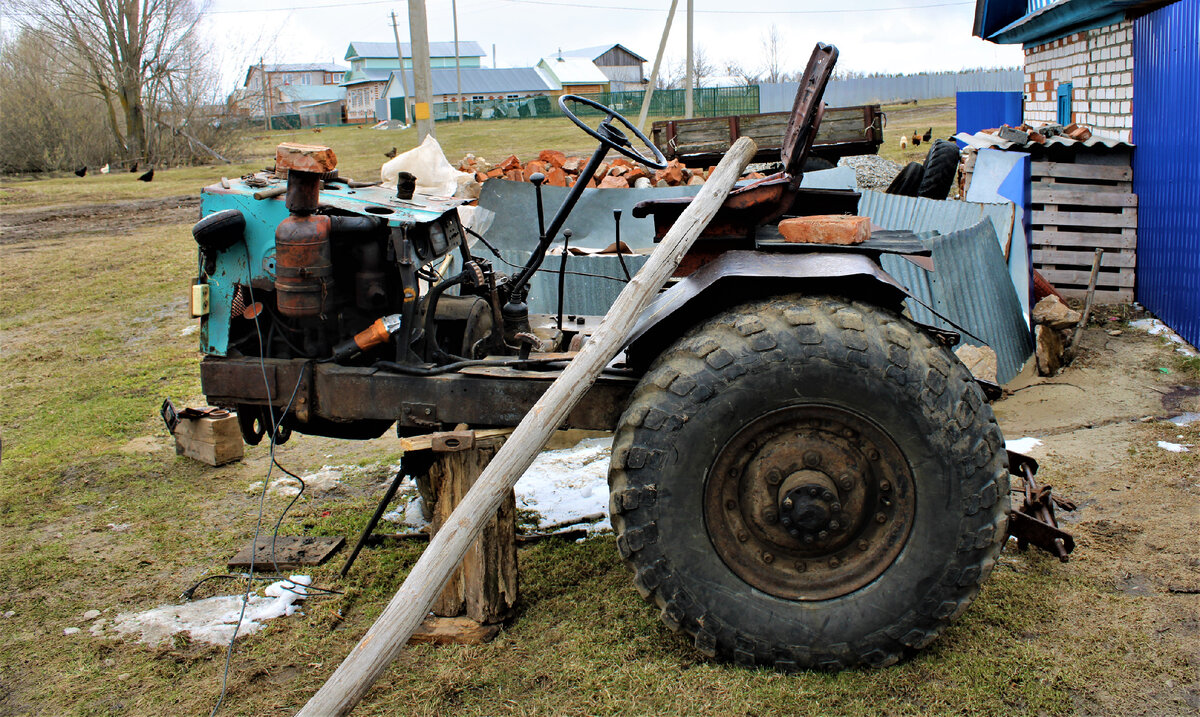 Самодельный Трактор 4х4 Первый Выезд ! Homemade Monster Tractor 4x4 !