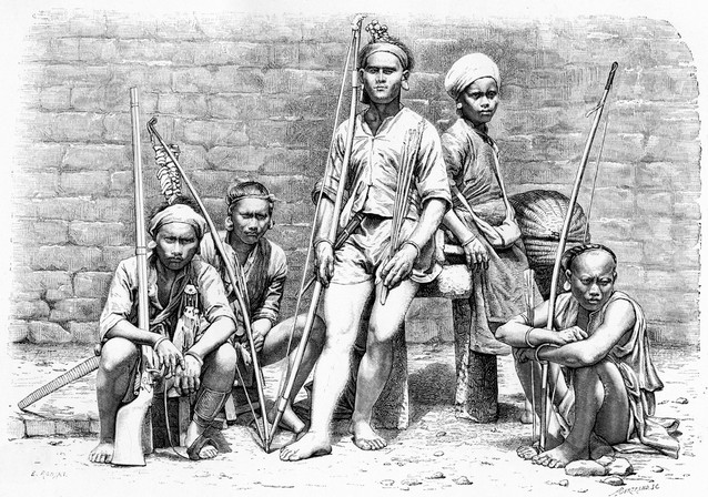 Жители Формозы. Из «Универсальной географии с иллюстрациями и картами», раздел XIV, написанный Элизе Реклю и опубликованный Virtue & Co. Limited (Лондон, 1895 г.)