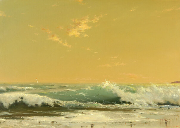 Теплый ветер. Холст, масло. 70х90.2022 год