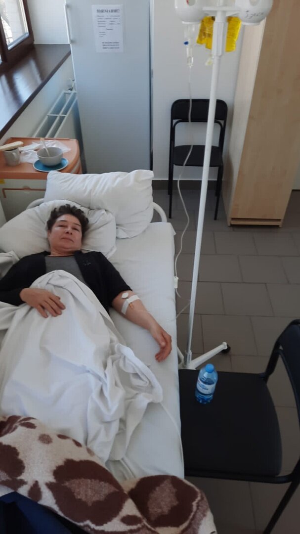 Татьяна Калабина в больнице