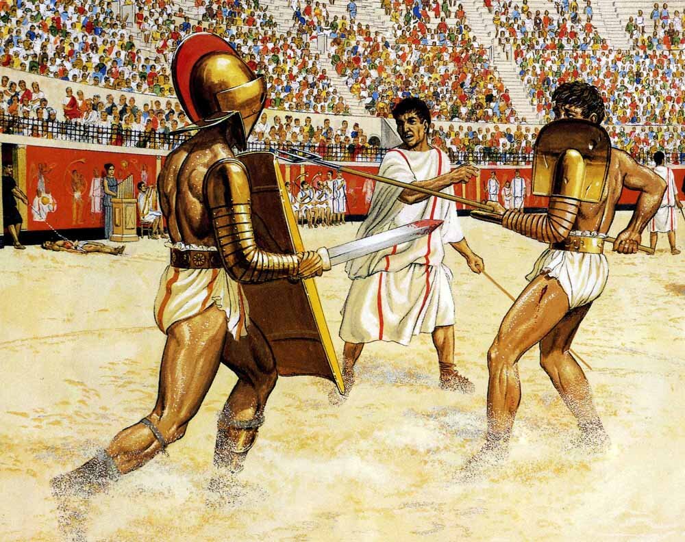 Почему гладиаторские бои были любимым зрелищем римлян. Гладиаторские бои в древнем Риме. Бои гладиаторов в древнем Риме. Бои гладиаторов в древнем Риме Колизей.
