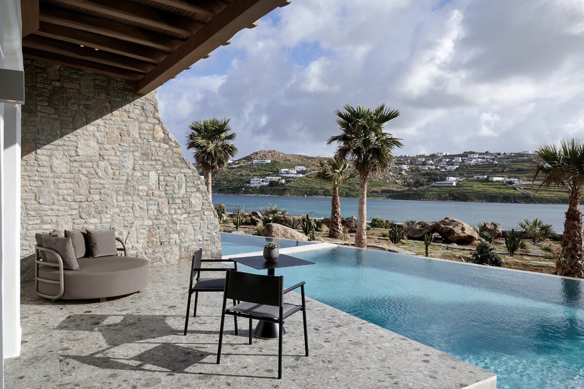 Напольный керамогранит под камень в проекте интерьера