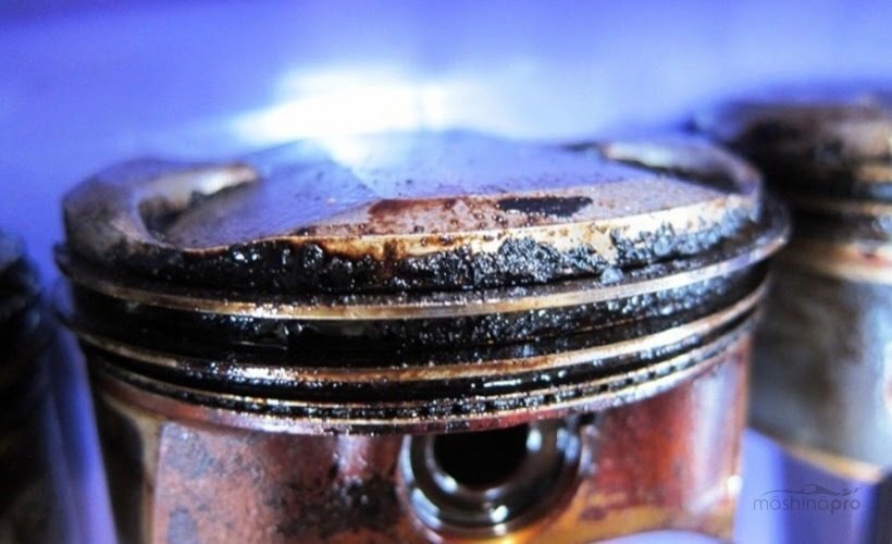 Закоксованный поршень