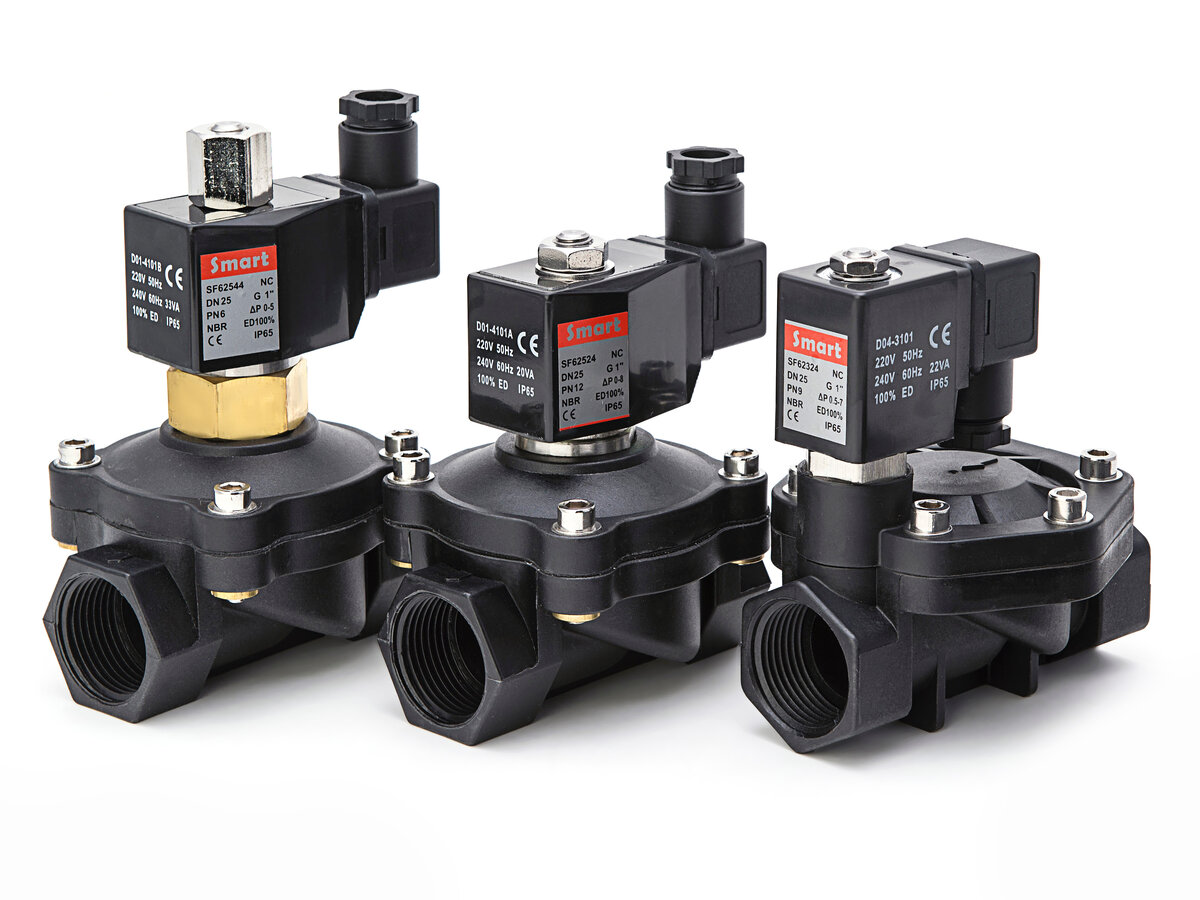 Пластиковый соленоидный клапан