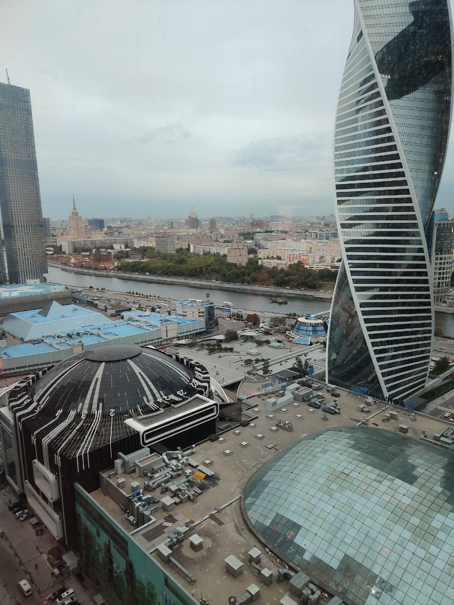 Вид из окна башни  Федерация. Восток