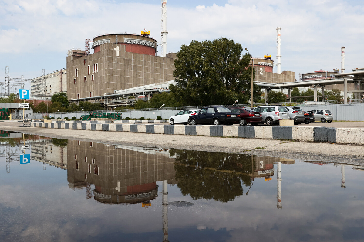 Энергодар. Вид на Запорожскую АЭС 
Фото: Сергей Мальгавко/ТАСС