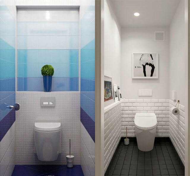 10 классных идей оформления маленького туалета
