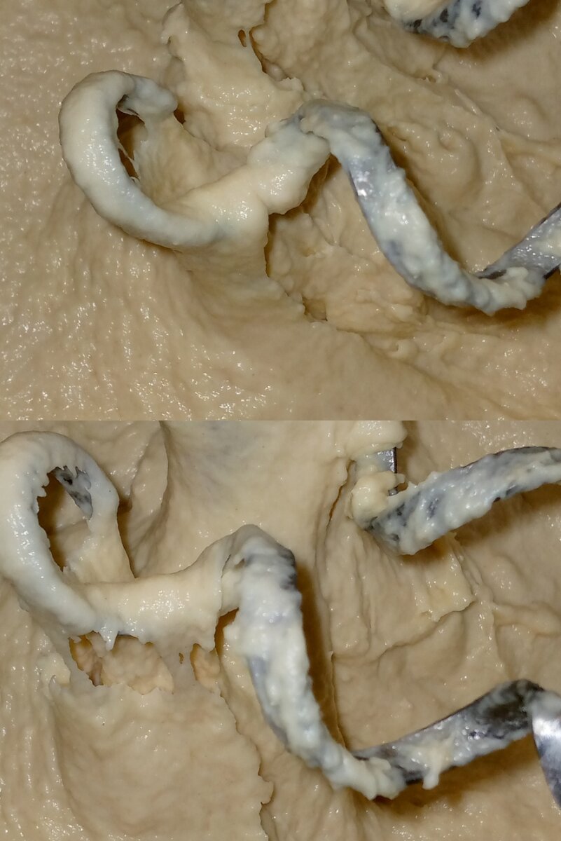 Вот такое примерно по консистенции тесто должно быть.