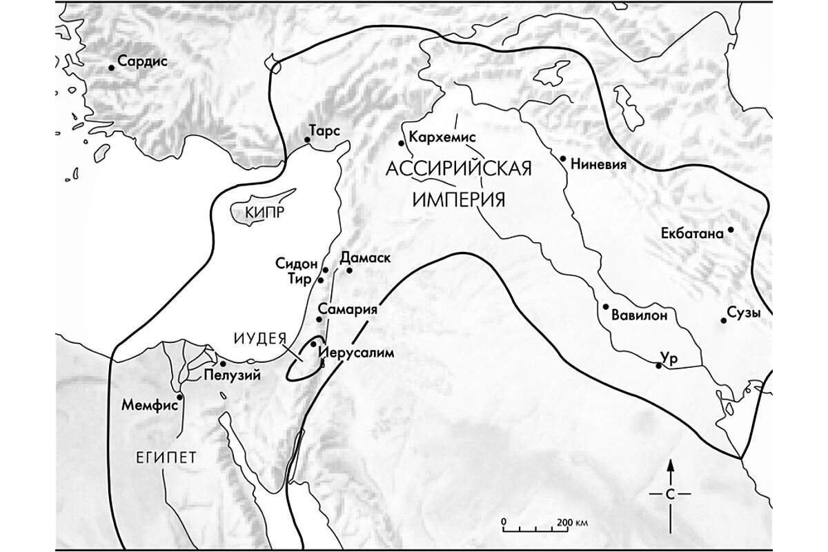 Карта ассирии в древности