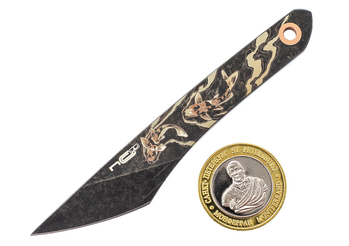 Нож Киридаши KOI, сталь AUS-8 Blackwash