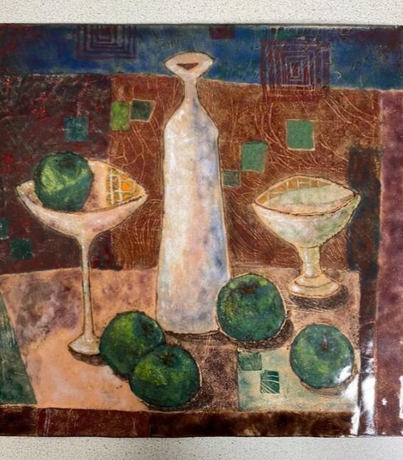 2. Работа Натальи Титуниной. Изображение из аккаунта  художницы  в Инастаграме @enamel.is.art