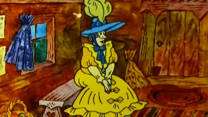 маман в новом туалете и шляпе о двадцати перьях