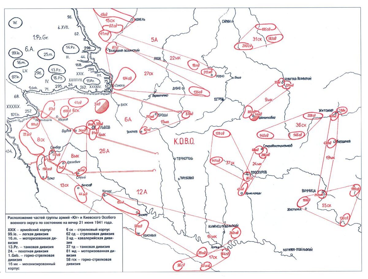 Киевский особый военный округ 1941 г состав