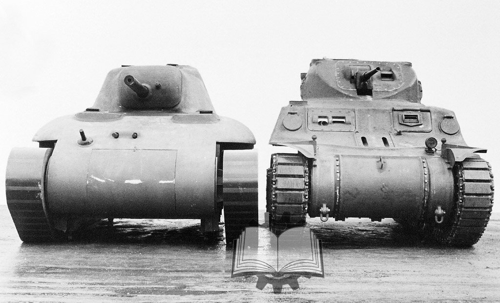 Макет Light Tank T7E2. Машина получилась ниже Light Tank T7, но всё равно довольно высокой.