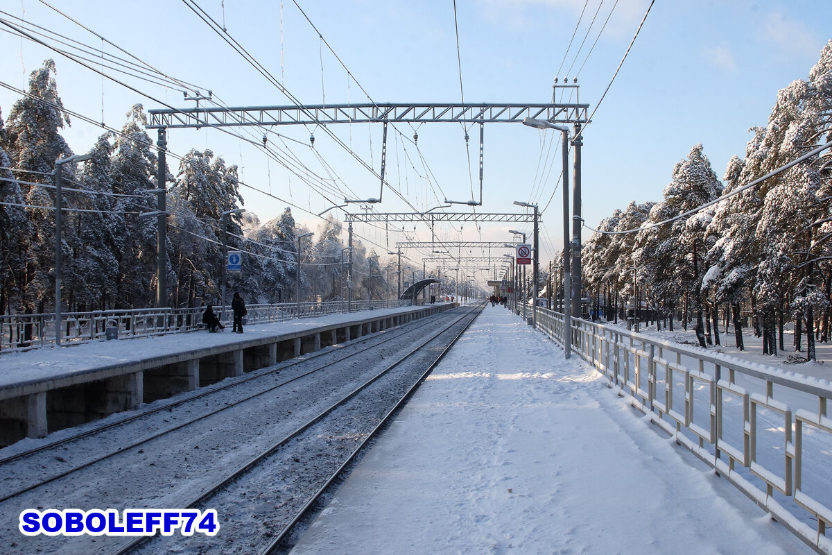 Платформа Заря Московской железной дороги. Январь 2011 года