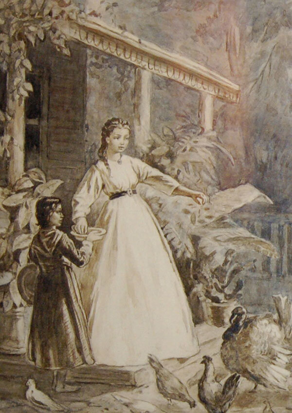 Марфинька. Худ. К. Трутовский. 1869 г (http://www.uokm.ru/goncharov6.php)