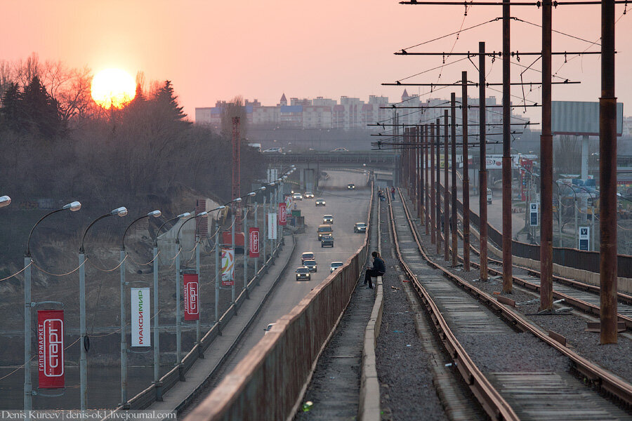 Заброшенные трамвайные пути в Воронеже