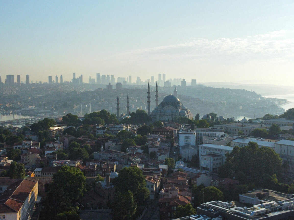 Мавик мини 2. Вид на мечеть Сулеймание