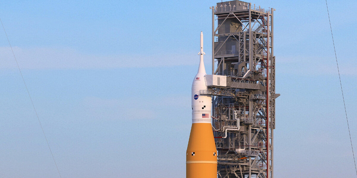 Ракета-носитель SLS и корабль "Орион". Источник: Яндекс-картинки