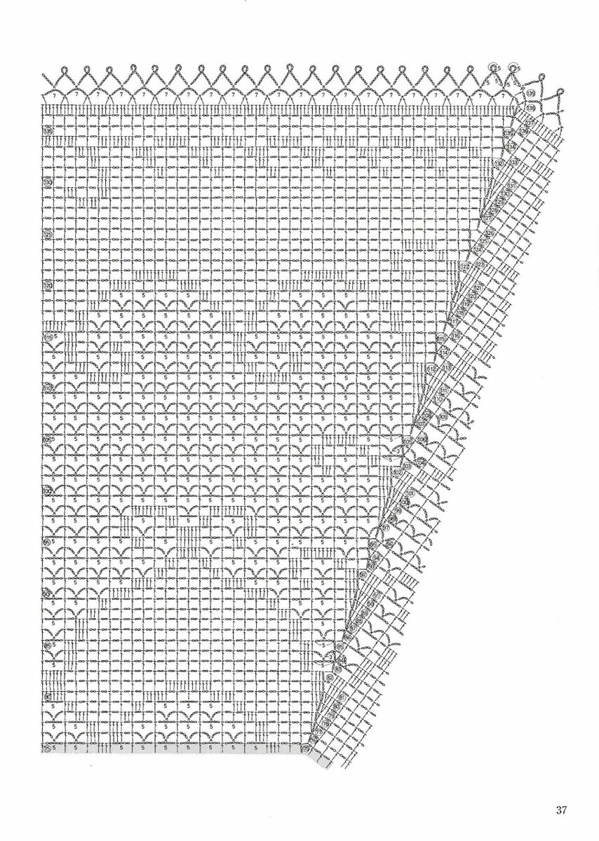 Скатерть крючком желанная схема