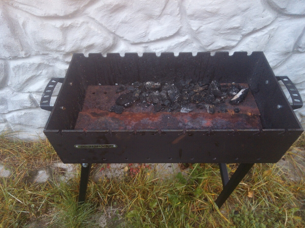 Мангал с двойным дном? How to make a grill_