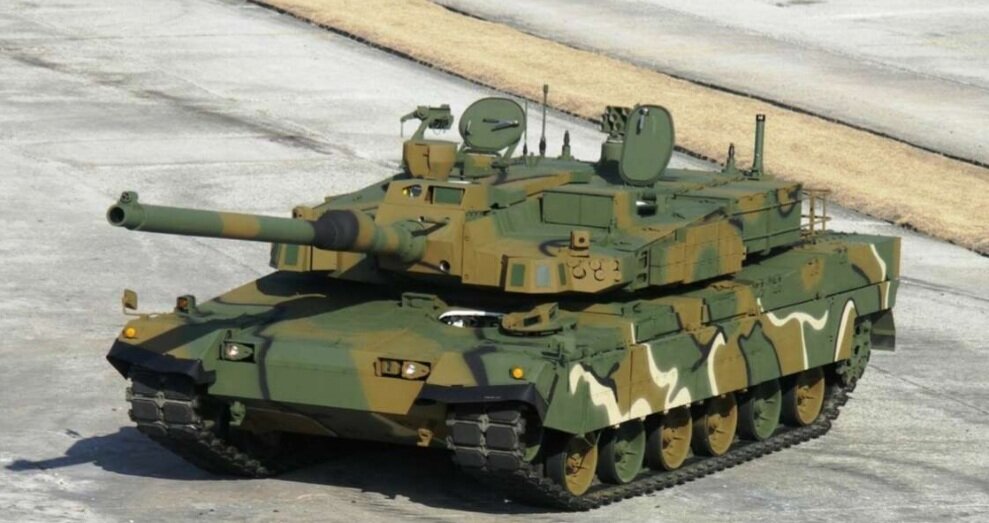 Изображение довольно неплохого южнокорейского танка K2 из открытых источников