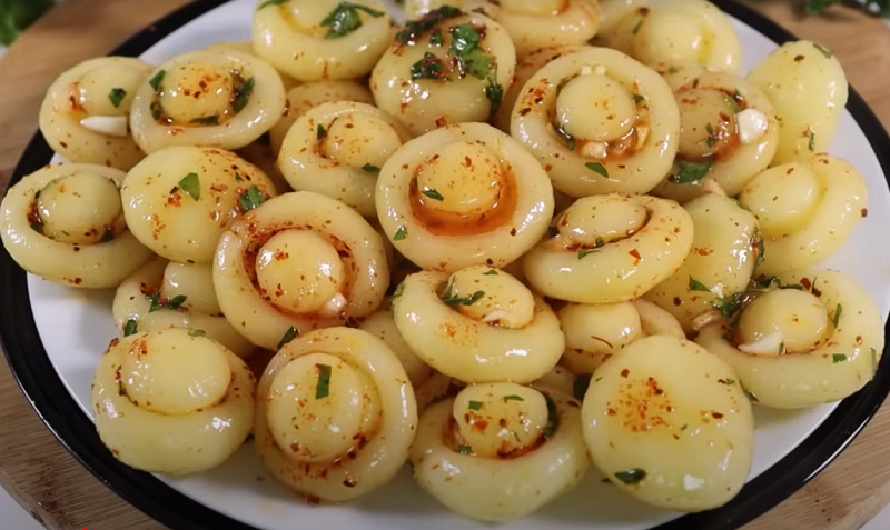 Готовим очень вкусные маринованные грибы из обычной картошки 