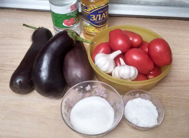 Необходимые продукты для заготовки.