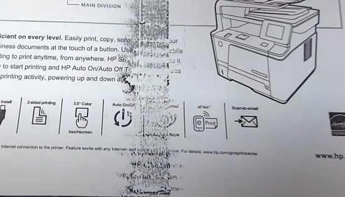 Фото 2. Дефект печати