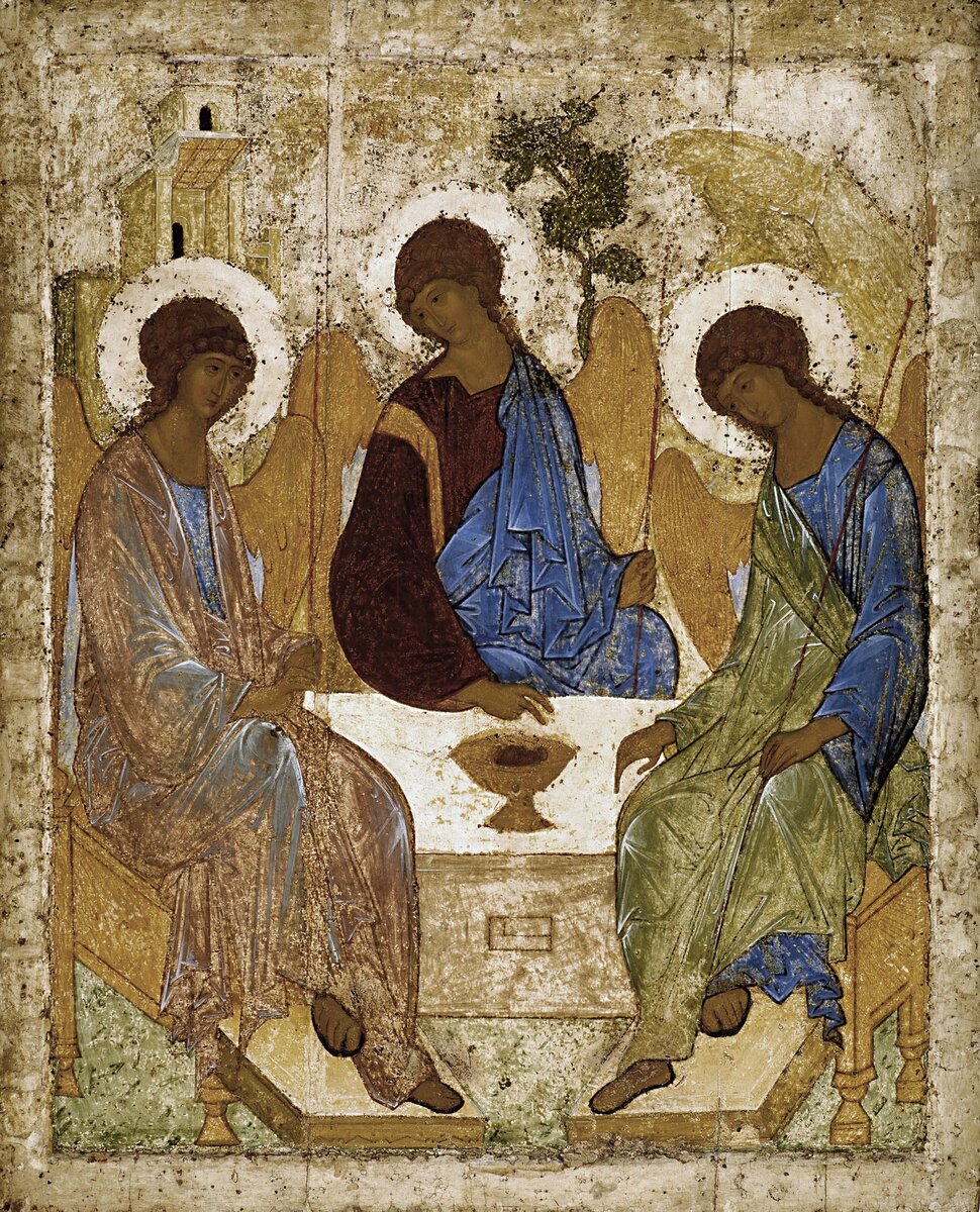  «Святая Троица» Андрея Рублёва, 1410 год.