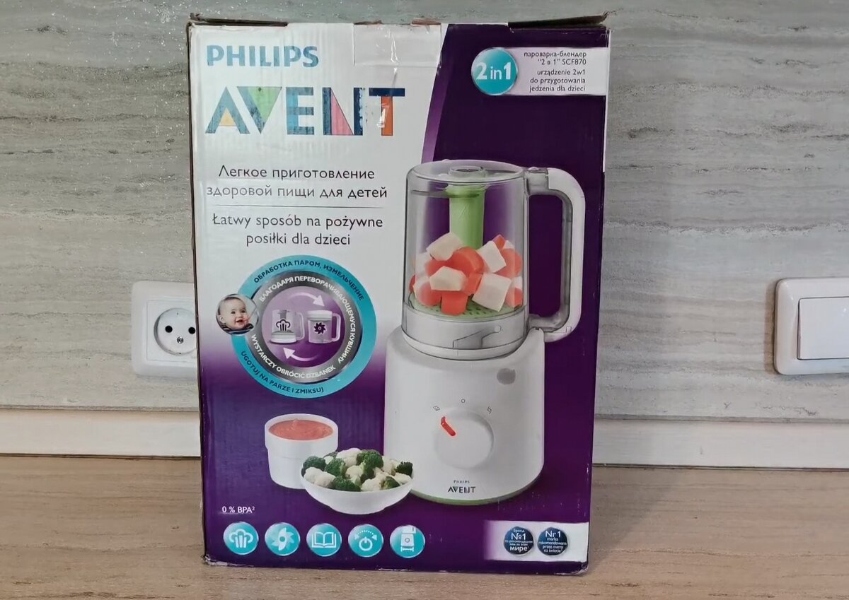 Philips Avent Блендер-пароварка 2в1 SCF870/21