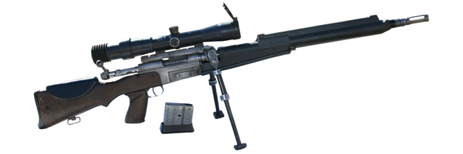 Магазинная (с ручной перезарядкой) снайперская винтовка FR-F2 7.62х51 FR-F2 — снайперская винтовка, разработанная французской компанией Manufacture d’Armes St. Etienne (MAS). На вооружении французской армии 7,5-мм магазинная винтовка FR-F2 заменила предыдущую модель FR-F1. 
