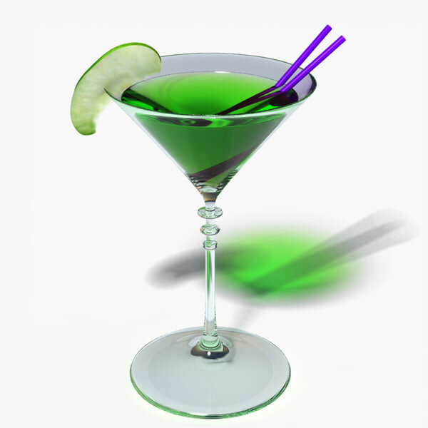 Коктейль Appletini Яблочный мартини.